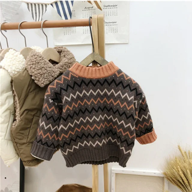 Autumn Baby Girls s Boys Coat Kids Knitting Pullovers Tops Baby Boys Girls  Long - £82.83 GBP