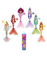 Barbie Color Reveal Doll &amp; Accessories, Rainbow Mermaid Series, 7 Surpri... - £17.20 GBP