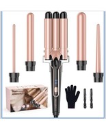 Waver Curling Iron Wand, 5 in 1 Curling Iron Set, Curling Wand  3 Barrel... - £18.02 GBP