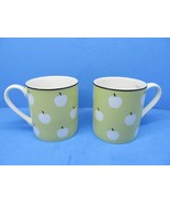 Kate Spade Wickford Orchard Accent Lenox 3 1/2&quot; Coffee Cups Mugs Set Of Two - $39.00