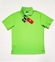 M- PGA Tour AIRFLUX Jasmine Green Classic Moisture Wicking Golf Polo Shirt 42&quot; - £11.68 GBP