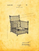 Chair Patent Print - Golden Look - £6.20 GBP+