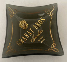 Vintage Granat Bros Jewelers Miniature Glass Trinket Tray - £9.38 GBP