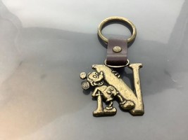Vintage Keyring Mickey Mouse Keychain Letter N Ancien Porte-Clés Walt Disney - £6.51 GBP
