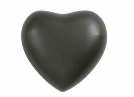 Heart Keepsake Funeral Cremation Urn for ashes, 3 Cubic Inches - Black Slate - £89.31 GBP