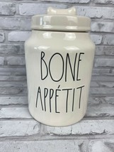 Rae Dunn Magenta Bone Appetit Canister Christmas 9 inches 2019 - £31.81 GBP