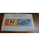 GERMANY   BRD   STAMPS   BLOCK  1976 MONTREAL OLYMPICS   MNH - $1.50