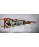 Vintage Souvenir Pennant Browning Montana - $26.17 CAD