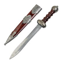 Munetoshi 14.5 Brown/Silver Roman Dagger Chi-Rho Constantine with Scabbard - £10.24 GBP