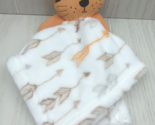 SL Home Fashions orange sleeping tiger brown arrows Security Blanket bab... - $25.98