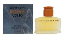ROMA UOMO By Laura Biagotti Men 2.5 oz / 75 ml After Shave Lotion Splash... - £47.92 GBP