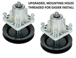 2 Upgraded Spindles for MTD Cub Cadet 618-0625B 918-0625B Fits 46&quot; Deck - £53.67 GBP