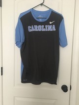 1 Pc Nike Men&#39;s Blue Short Sleeve Shirt North Carolina Tarheels T-Shirt ... - $34.05