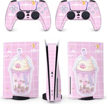 Belugadesign Pink Puff Ball Boba Skin Ps5 | Anime Bubble Tea, Ps5 Disc, Pink - £27.79 GBP