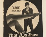 That 70s Show Tv Guide Print Ad Topher Grace TPA8 - $5.93