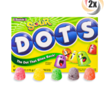 2x Packs Tootsie Dots Sour Assorted Flavored Gumdrops Theater Box Candy 6oz - £9.60 GBP