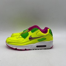 Nike Air Max 90 CW5795-700 Girls Green Lace Up Low Top Sneaker Shoes Siz... - $47.51