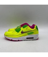 Nike Air Max 90 CW5795-700 Girls Green Lace Up Low Top Sneaker Shoes Siz... - £37.35 GBP