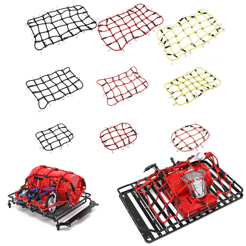 RC Car 1/10 1/12 Parts Accessories Elastic Luggage Net for MN D90 SCX10 TRX4 - £11.90 GBP