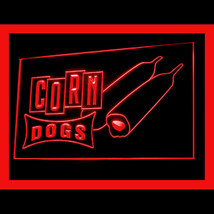 110179B Corn Dogs Cafe Shop Fried Balls Variation Recipe Display LED Lig... - $21.99