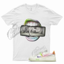 White ROLL Shirt for N Air Force 1 Fontanka Green Strike Pink Glaze Tropical - £20.27 GBP+