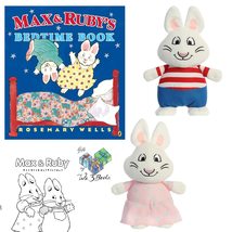 Max and Ruby&#39;s Bedtime Gift Set Includes Book by Rosemary Wells, 6.5&quot; Ma... - £39.10 GBP