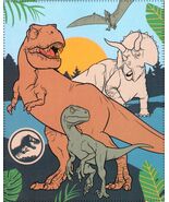 Jurassic World Fleece Throw Blanket Measures 40 x 50 Inches - $16.78