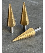 3pcs HSS Step Drill Bit 3/16” To 7/8” MultiBit Unit 12 Step Bits - $13.99