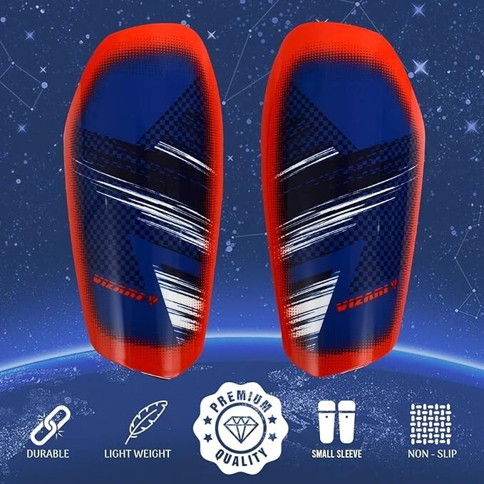 Vizari Aptos Slip-in Soccer Shin Guard Sleeve for Kids, Royal / White, L... - $11.63