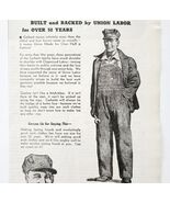 1944 Carhartt Overalls Clothing Advertisement Work Union Labor Clothes D... - €21,30 EUR