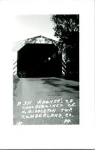 Vtg RPPC 1940s Jill Wagner&#39;s Covered Bridge North Middleton Township PA - £22.54 GBP