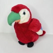 Parrot Plush Stuffed Animal Hugfun International Red Colorful Bird 8&quot; - £11.83 GBP