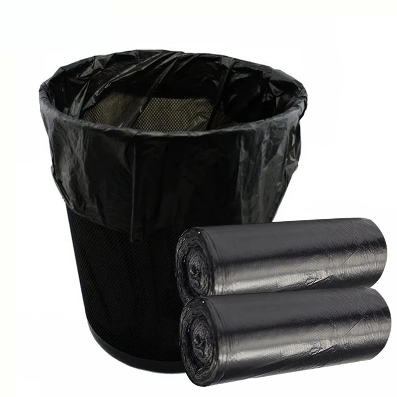 Sporting 100pcs Household Black Rubbish Bag For Bathroom Garbage Bag Kitchen Poi - £23.90 GBP