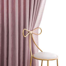 Anyhouz Curtain 150cm Pink Plain Blackout Curtains for Living Room Bedroom Curta - £81.45 GBP