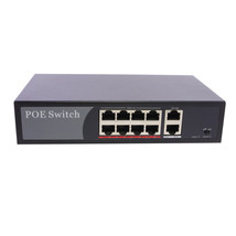 10 Port Gigabit Switch With 8 Port Poe And 2 Port Gigabit Uplink - £72.67 GBP