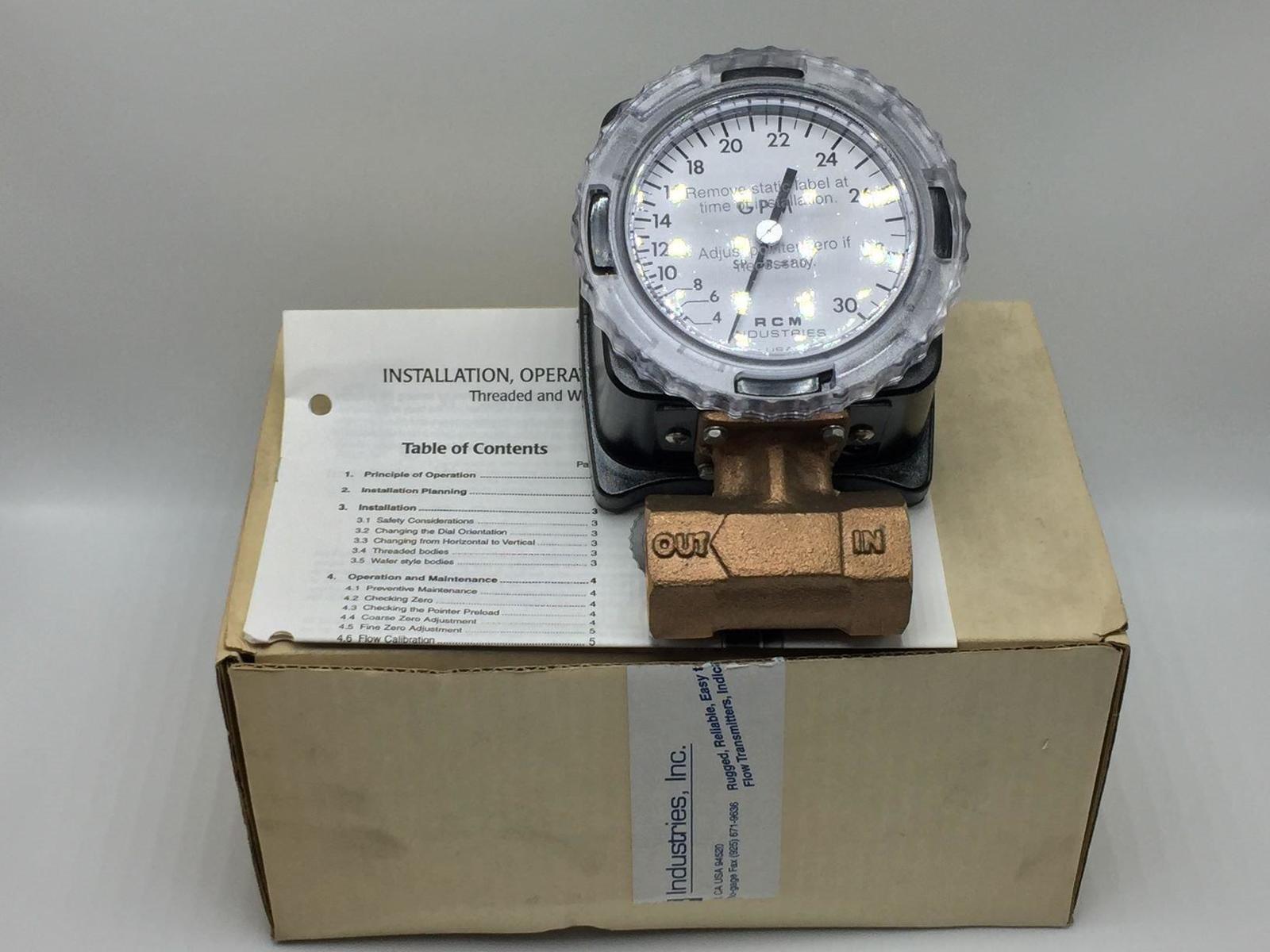 RCM Industries 1-71-L-30 Differential Pressure Flow Meter  - $384.00