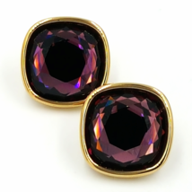 Vintage Swarovski Earrings with 3/4 Inch Faceted Crystals and Lots of Sparkle - £39.16 GBP