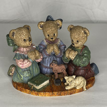 Youngs Berry Hill Bears Resin Figurine Prayer Christian Collectible Vintage 1997 - £15.29 GBP