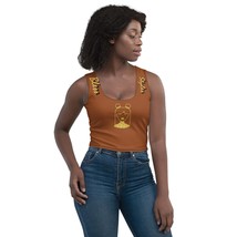 Brown Girl Buns crop Shirt Top - $53.24