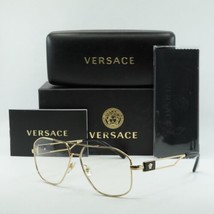 VERSACE VE1287 1002 Gold 59mm Eyeglasses New Authentic - £107.88 GBP