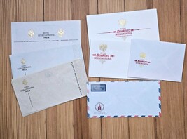 Vtg Intercontinental Hotel Stationary Paper &amp; Envelopes Frankfurt, Wien,... - $32.98