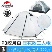 NH aluminum pole double deck tent outdoor P2 person camping camping P3 person-P4 - £309.61 GBP