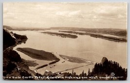 RPPC View From Crown Point Columbia Highway Oregon Postcard B44 - £7.68 GBP