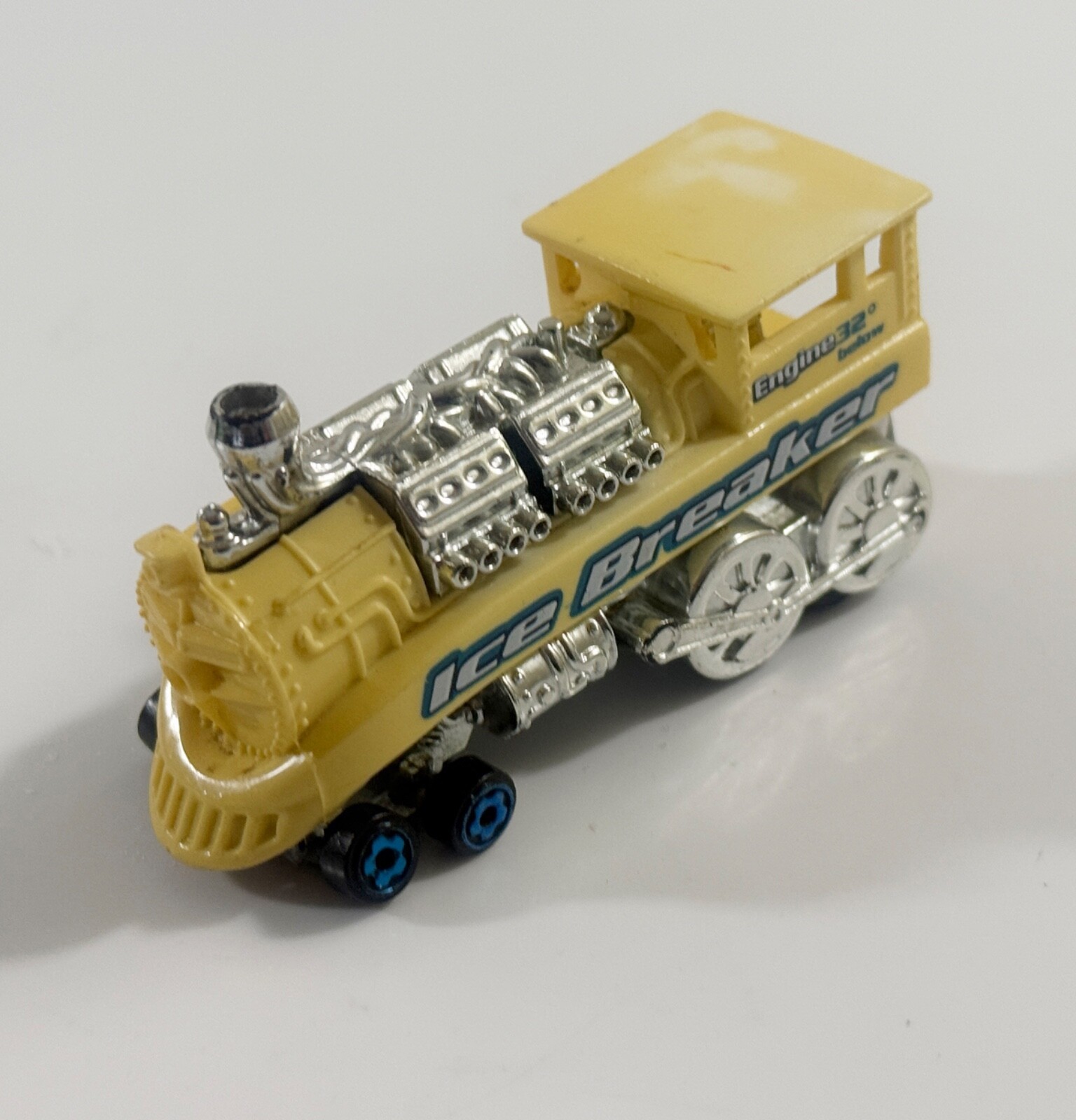 Hot Wheels Ice Breaker Rail Rodder Train Engine 32 Below 1995 Car - $2.19