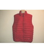 Xersion Women&#39;s Size Large Puffer Vest Red Front Zippered - £19.13 GBP