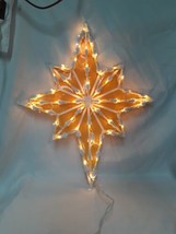 Vtg Holiday Time Lighted Window star Bethlehem Northern Christmas, 18&quot; T - £17.50 GBP