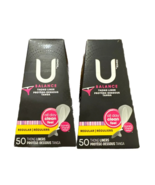 Lot of 2 U by Kotex Balance Daily Wrapped Thong Panty Liner Reg Absorben... - $13.99