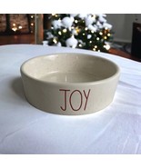 Rae Dunn &quot;JOY&quot; Cat Pet Food Water Bowl Holiday Christmas Red 5&quot; NEW - £16.81 GBP