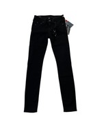 True Religion Women HALLE Mid Rise Super Skinny Jeans Stretch Black size 24 - $40.87