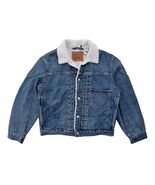 Levis Premium Type 1 Relaxed Fit Vintage Inspired Pleated Sherpa Trucker... - $93.97